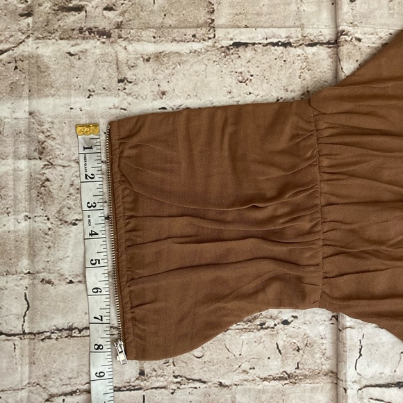 NWT fashion, brown ,sleeveless, strapless, roached mesh, corset. Size XL. - Picture 10 of 12